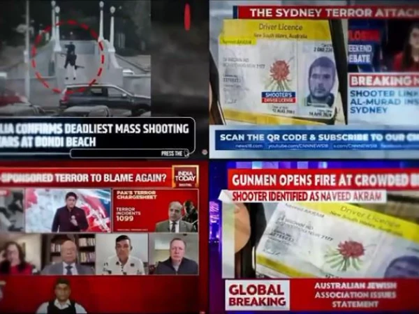 سڈنی بونڈی بیچ حملہ: بھارتی میڈیا کا پاکستان مخالف پروپیگنڈا بے نقاب