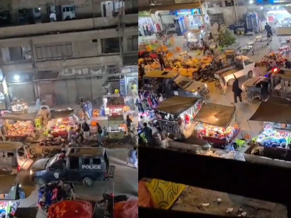 کراچی صدر میں سادہ لباس پولیس کی شدید فائرنگ، ویڈیو وائرل، شہری خوفزدہ