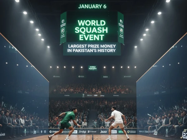 پاکستان کی تاریخ میں سب سے بڑی انعامی رقم کا عالمی اسکواش ایونٹ 6 جنوری سے شروع ہوگا